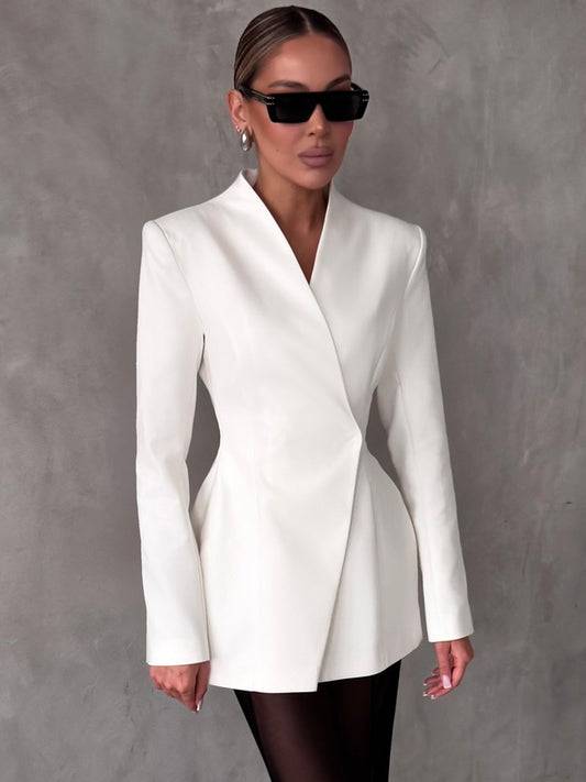 White Lapel Blazers